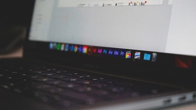 Final Cut Pro X application on a MacBook Pro